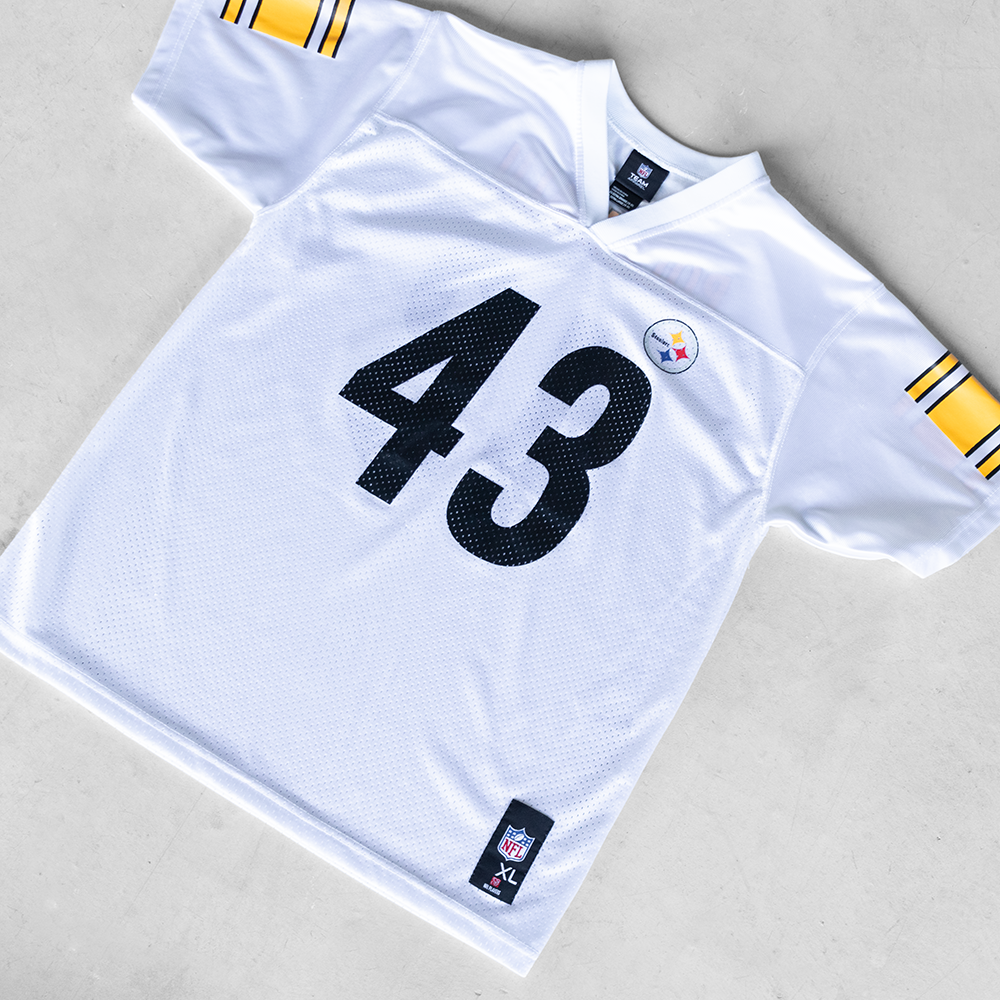Vintage NFL Pittsburgh Steelers Troy Polamalu #43 Youth Football Jersey (XL)