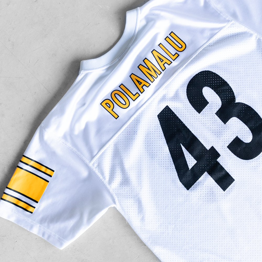 Vintage NFL Pittsburgh Steelers Troy Polamalu #43 Youth Football Jersey (XL)