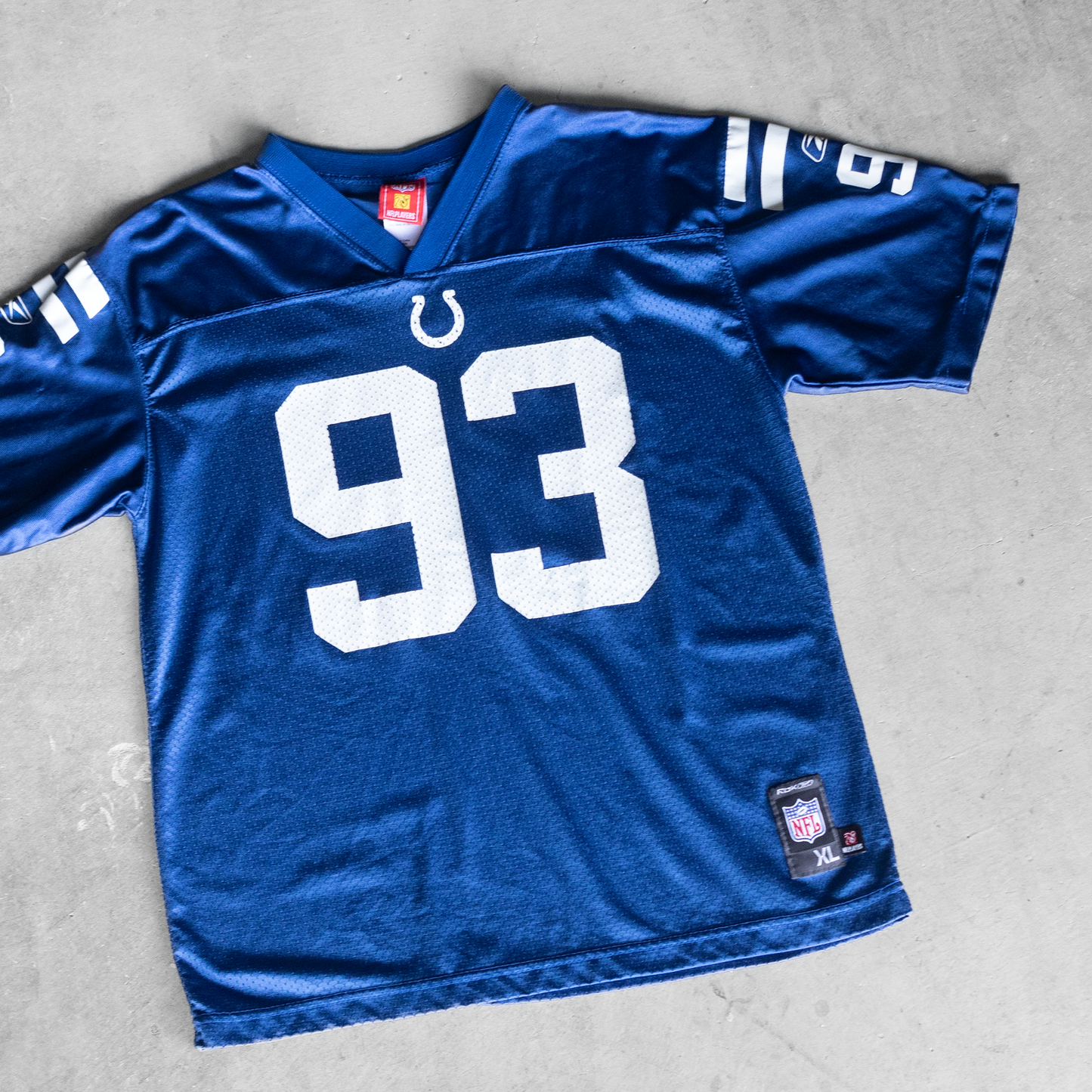 Vintage NFL Indianapolis Colts #93 Dwight Freeney Youth Football Jersey (XL)