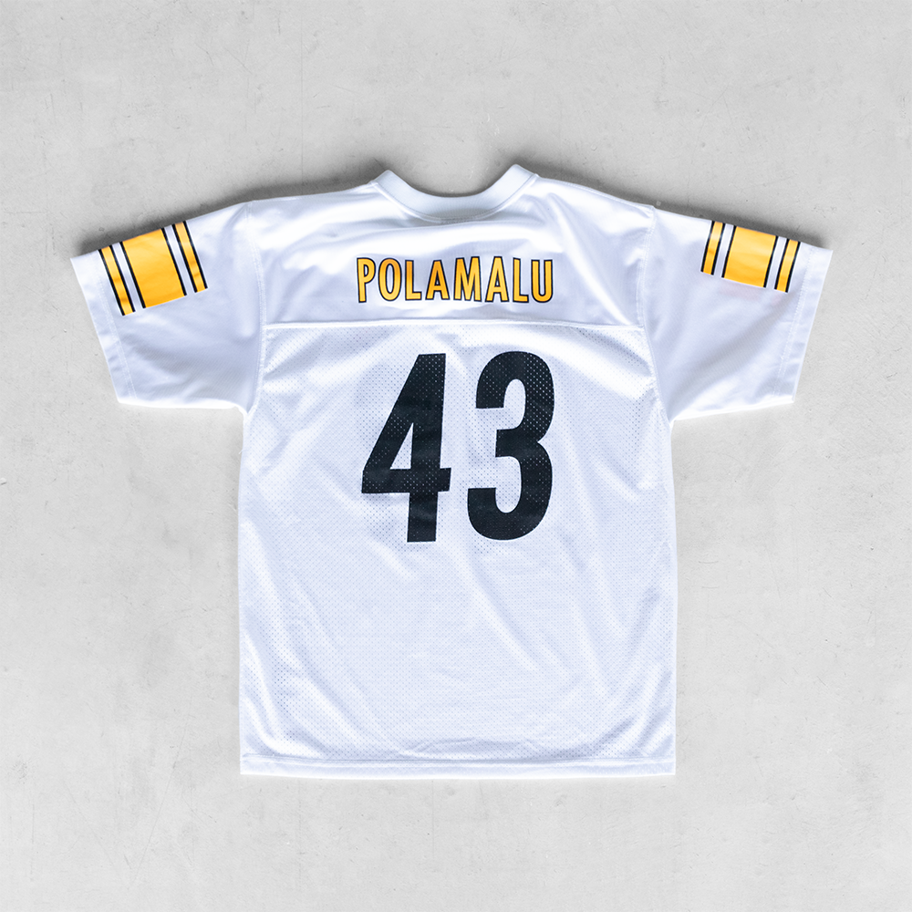 Vintage NFL Pittsburgh Steelers Troy Polamalu #43 Youth Football Jersey (XL)