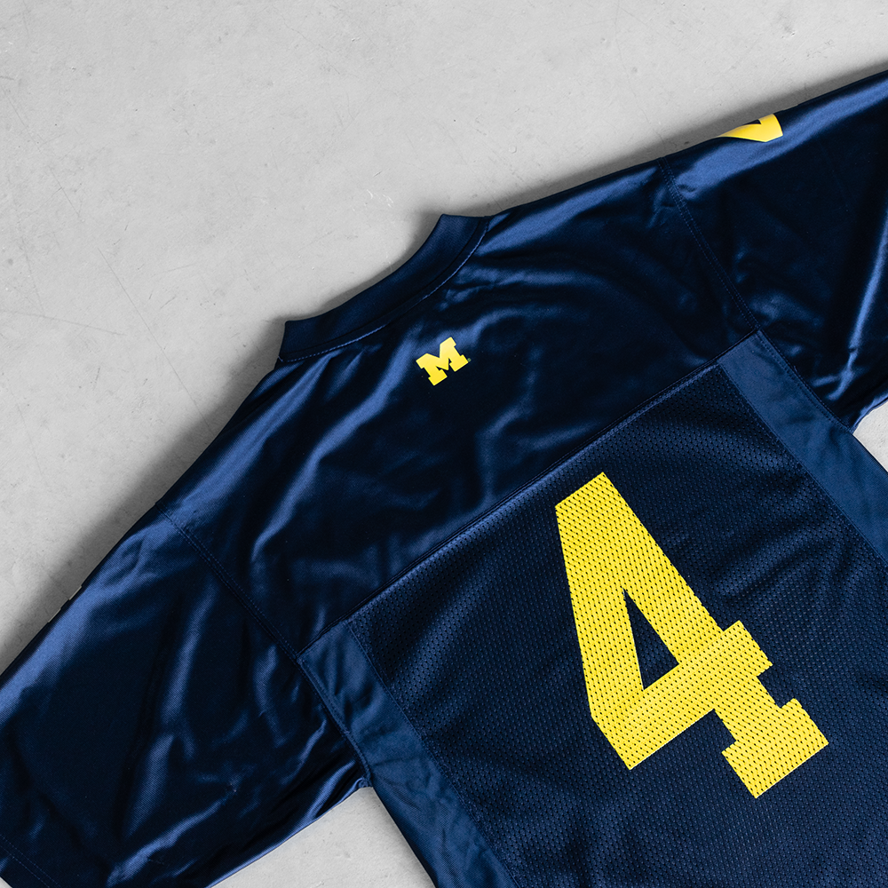 Vintage Adidas Michigan Wolverines #4 Football Jersey