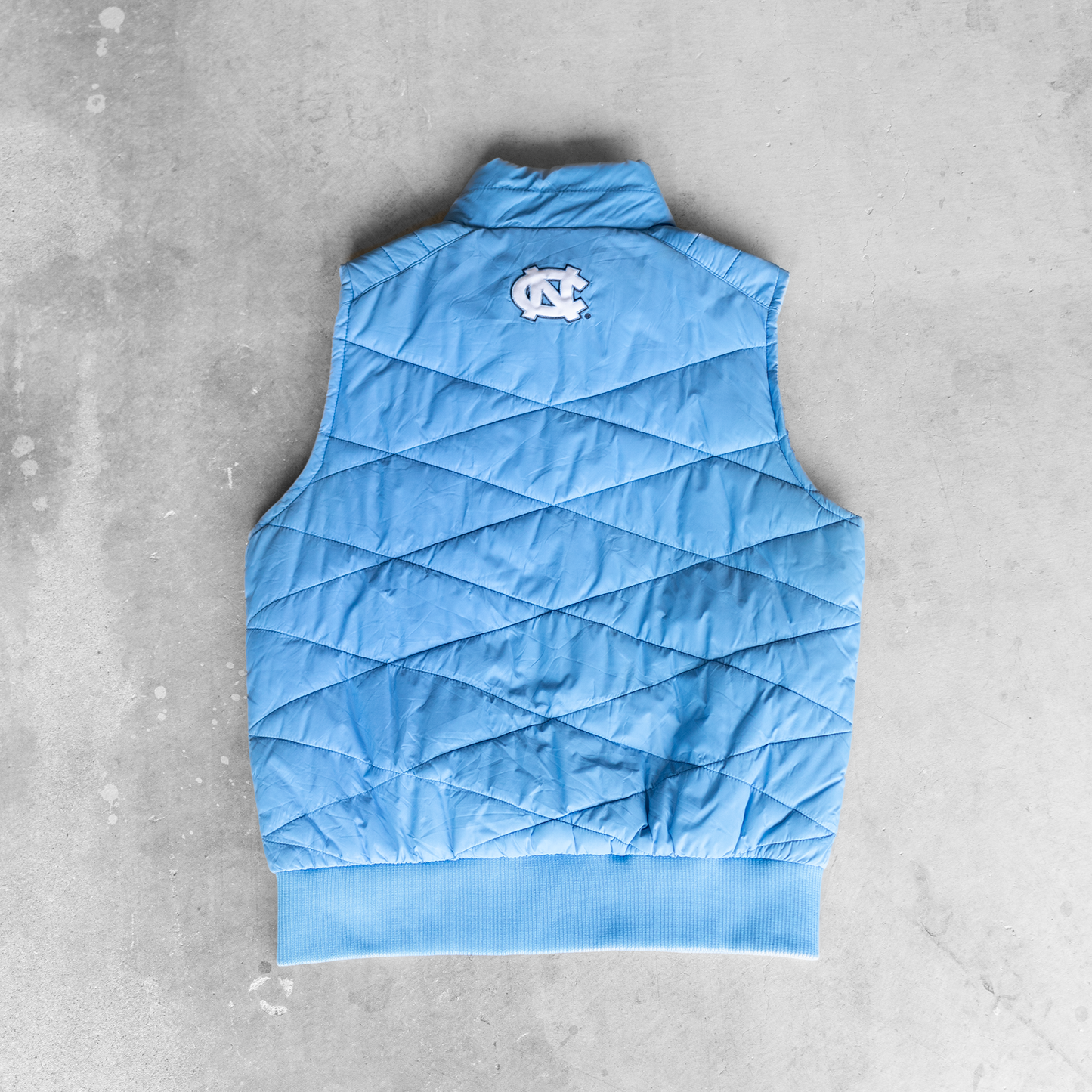 Vintage University Of North Carolina Women's Puffer Vest Jacket (M)