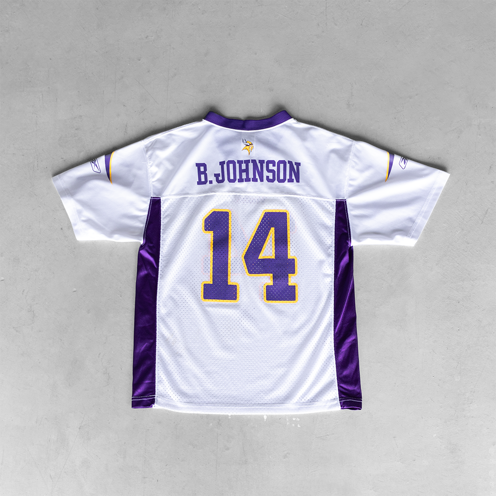 Vintage NFL Minnesota Vikings Brad Johnson #14 Youth Football Jersey (XL)