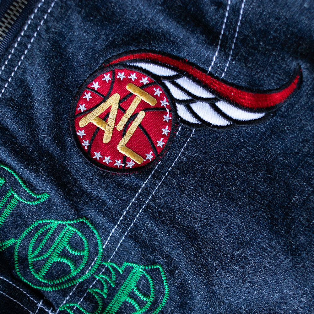 Vintage Denim NBA Women's Y2K Zip Up Jacket (L)