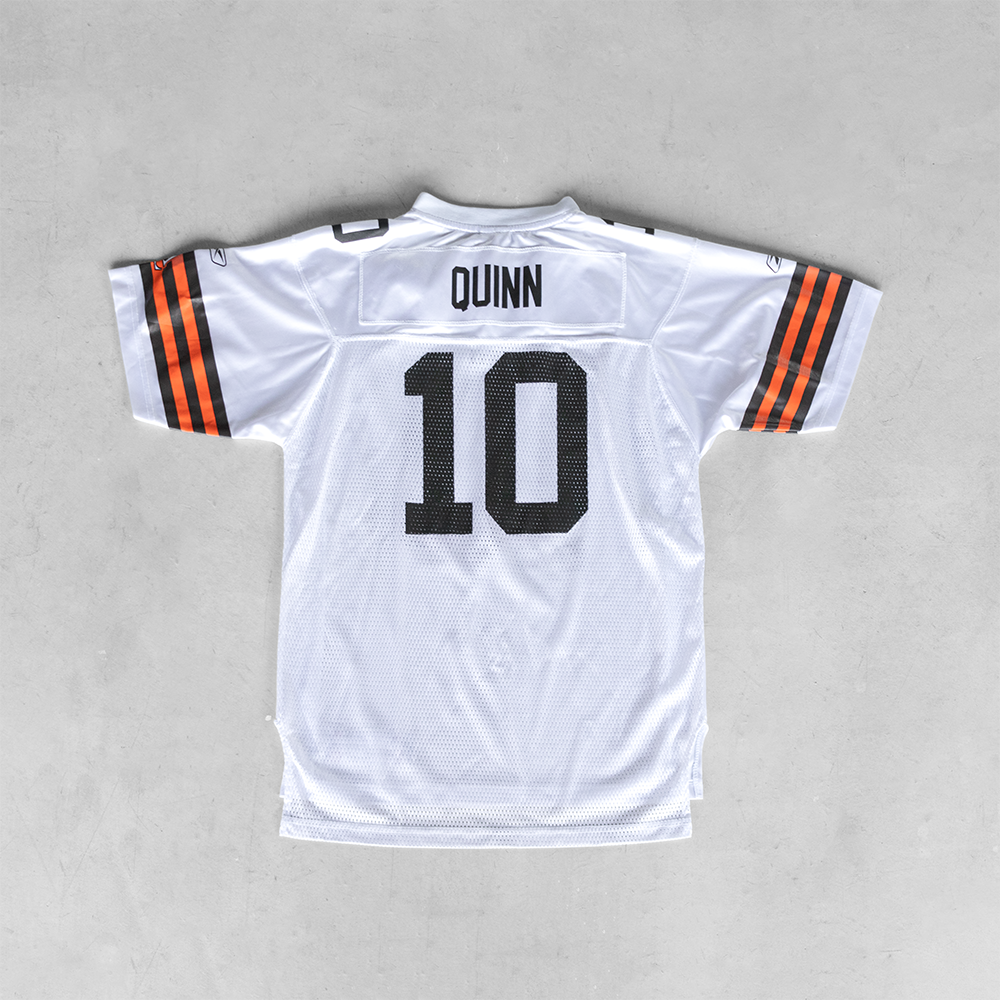 Vintage NFL Cleveland Browns Brady Quinn #10 Youth Football Jersey (XL)