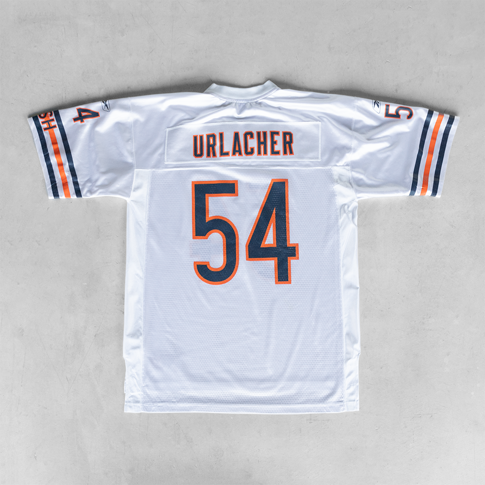 Vintage NFL Chicago Bears Brian Urlacher #54 White Football Jersey (L)