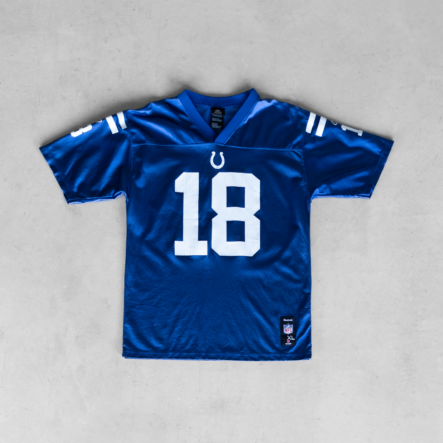 Vintage NFL Indianapolis Colts Peyton Manning #18 Blue Youth Football Jersey