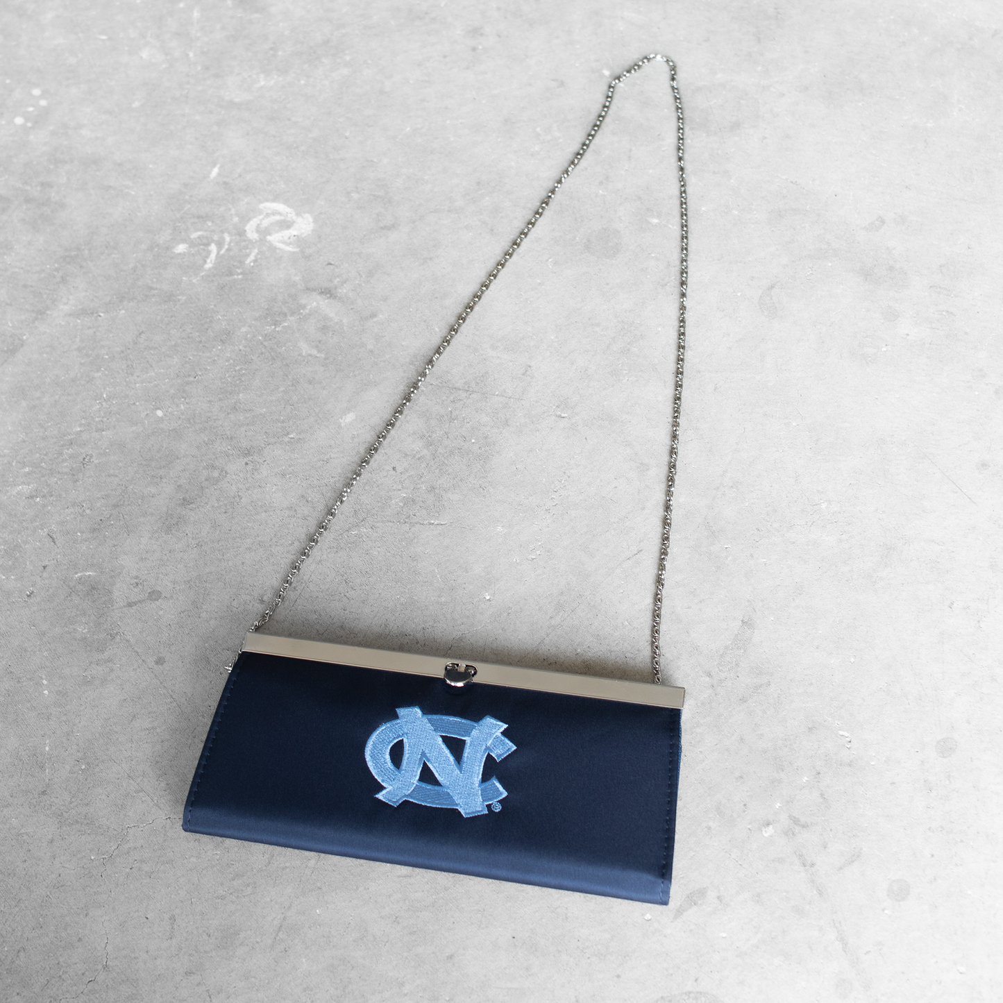 University Of North Carolina Chain Wallet/Clutch Hand Bag