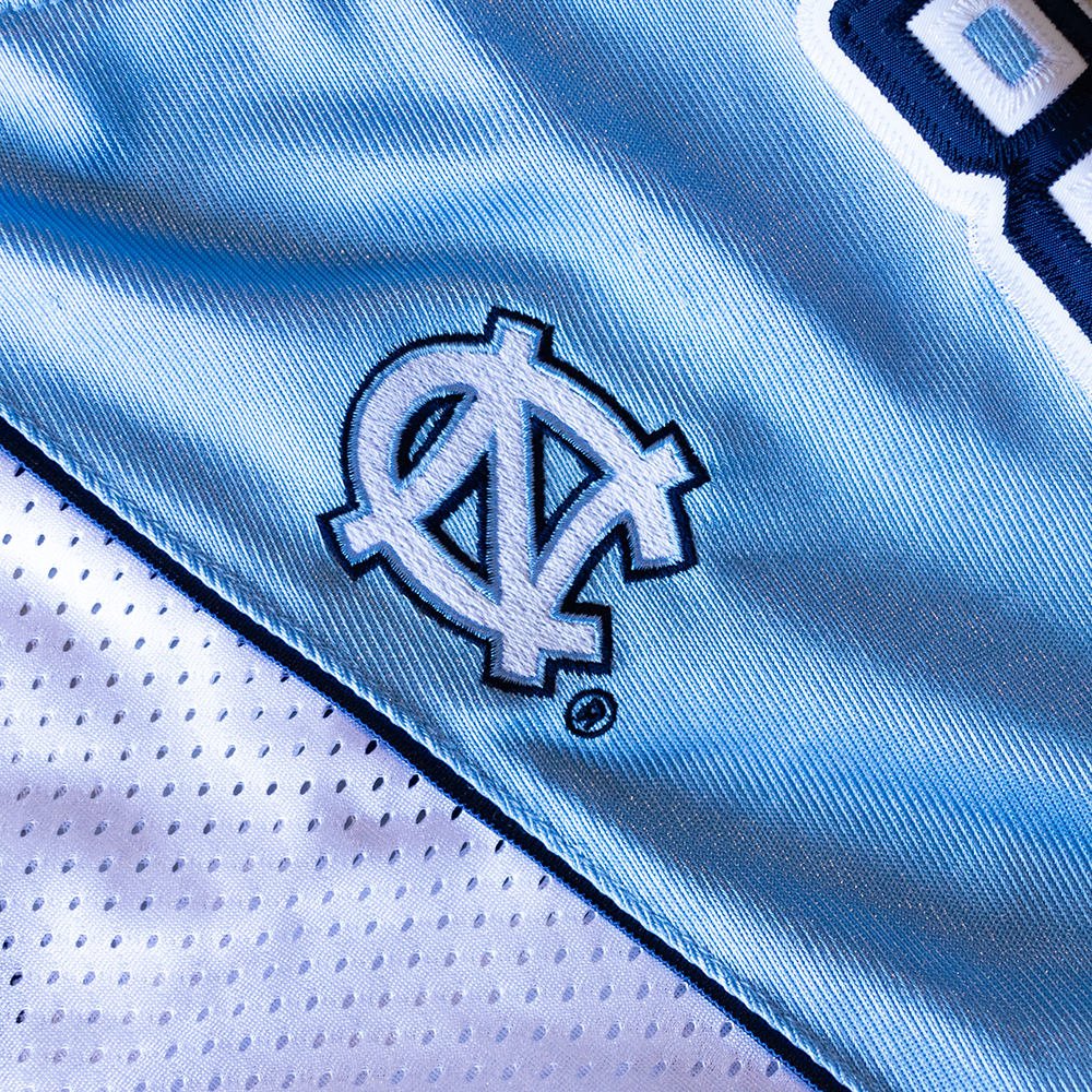 Vintage UNC #88 White/Baby Blue Football Jersey