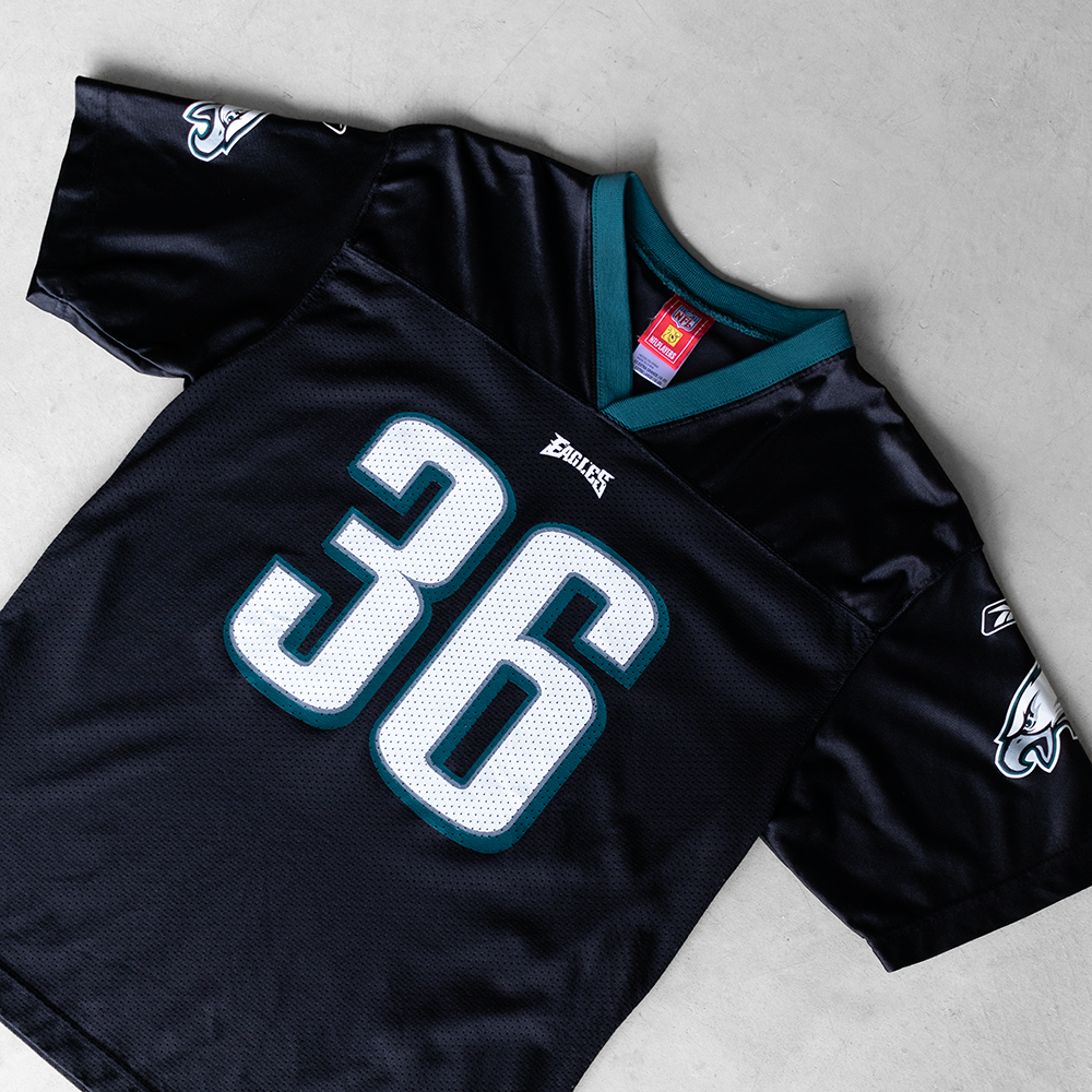 Vintage NFL Philadelphia Eagles Brian Westbrook #36 Black Youth Football Jersey (XL)