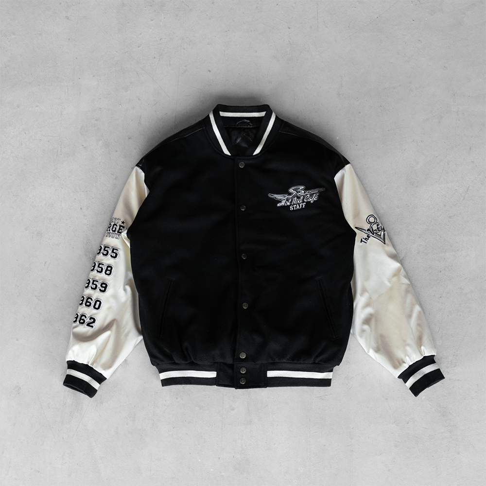Vintage Hot Rod Cafe Faux Leather Jacket (M)