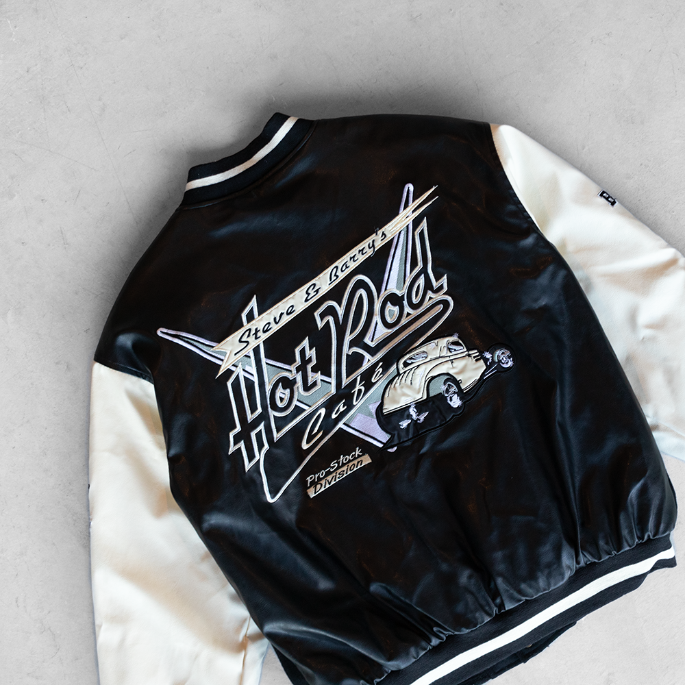Vintage Hot Rod Cafe Faux Leather Jacket (M)