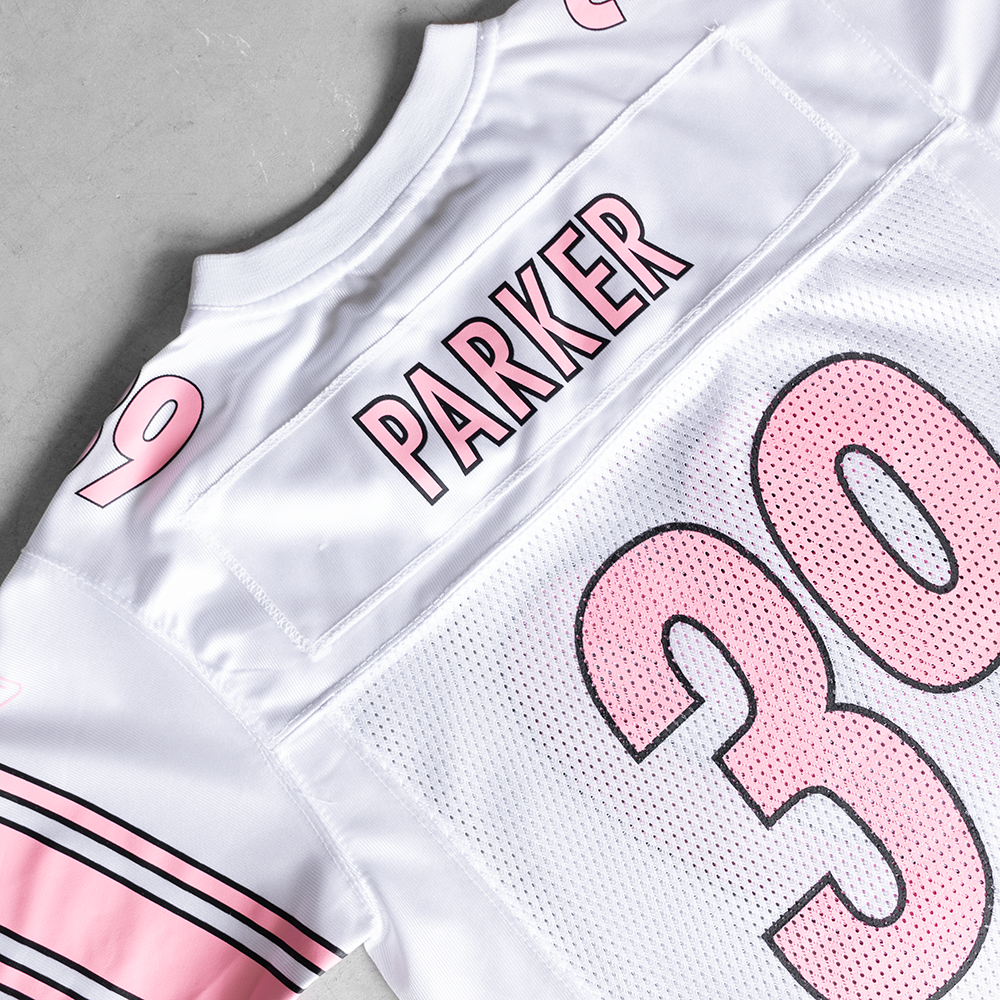 Vintage NFL Pittsburg Steelers Willie Parker #39 Pink Youth Football Jersey (L)
