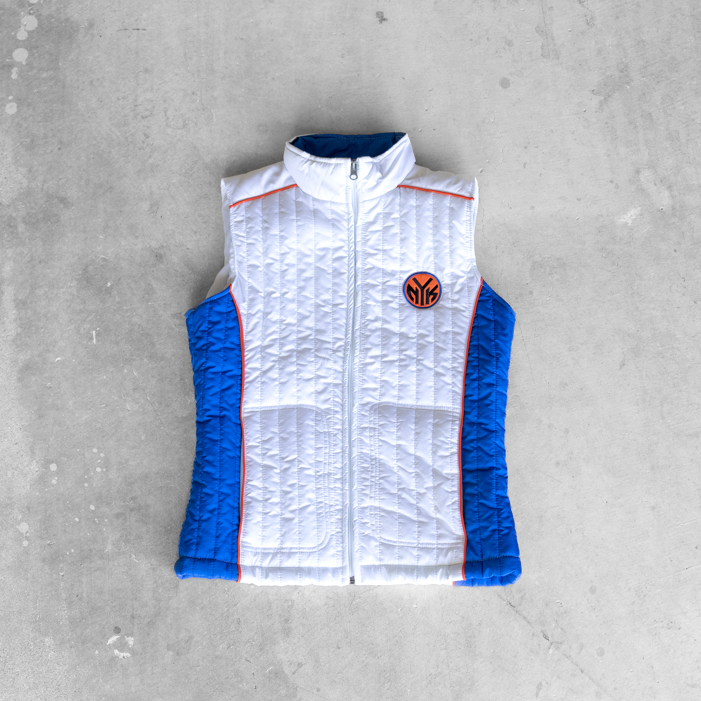 Vintage NBA New York Knicks Women's Puffer Vest Jacket (S)