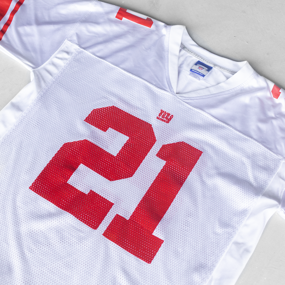 Vintage NFL New York Giants #21 Tiki Barber Reebok Football Jersey (L)