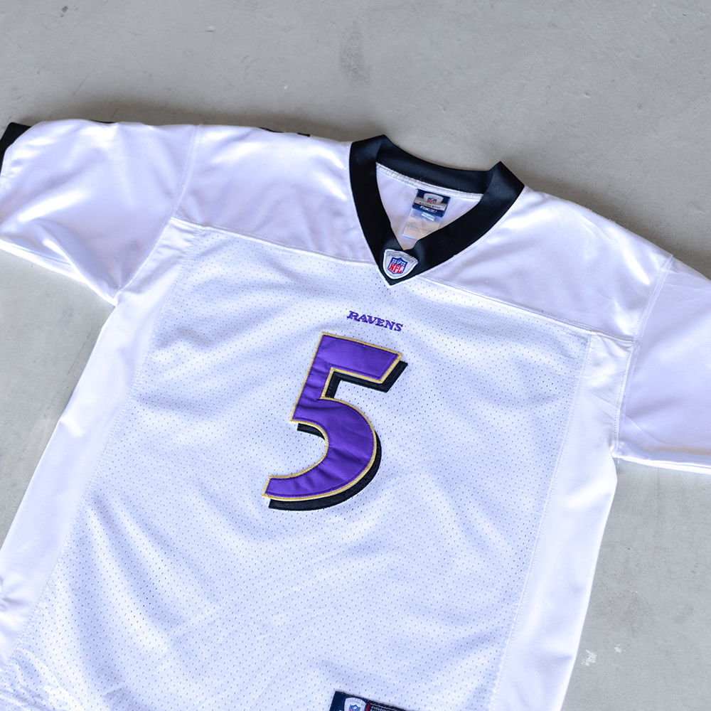 Vintage NFL Baltimore Ravens Joe Flacco #5 Youth Football Jersey (L)