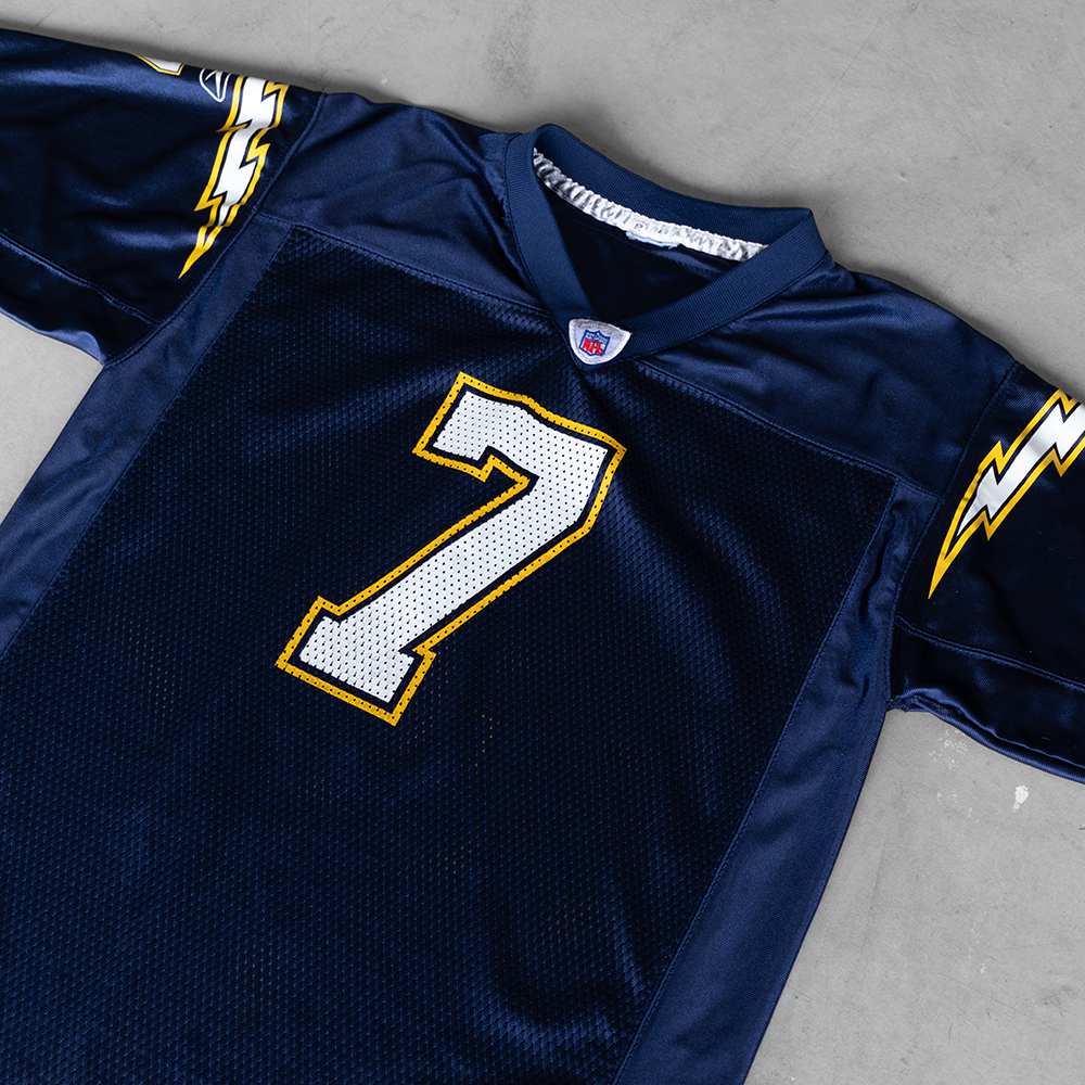 Vintage NFL San Diego Chargers Doug Flutie #7 Youth Football Jersey (L)