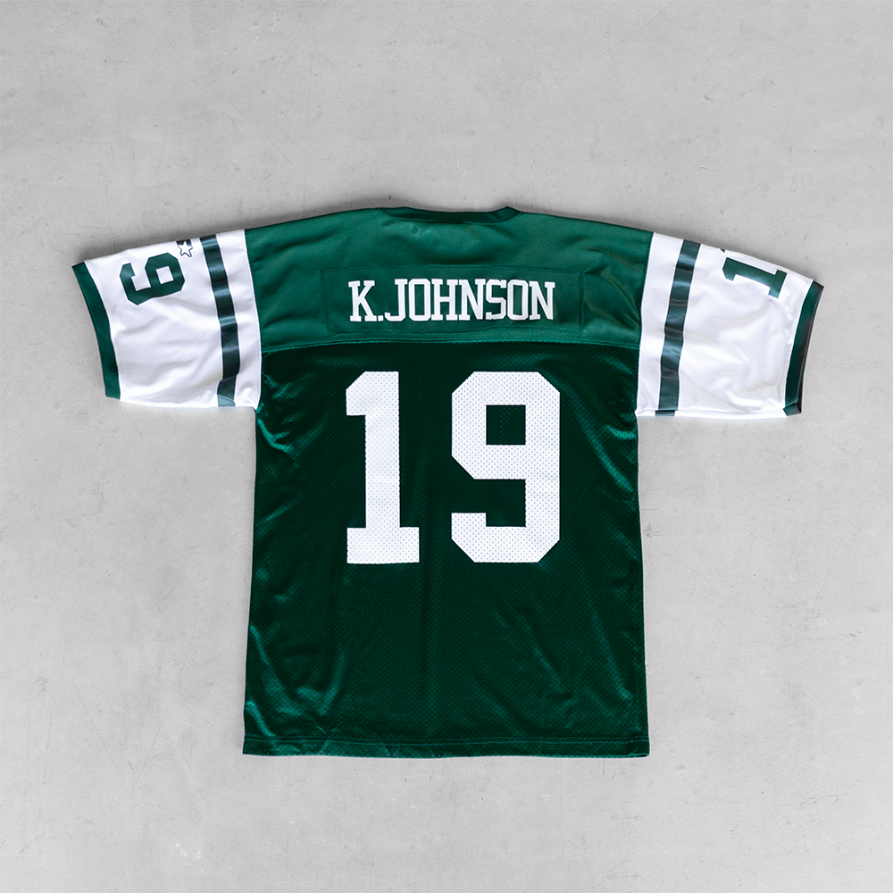 Vintage NFL New York Jets #19 Keyshawn Johnson Football Jersey (L)