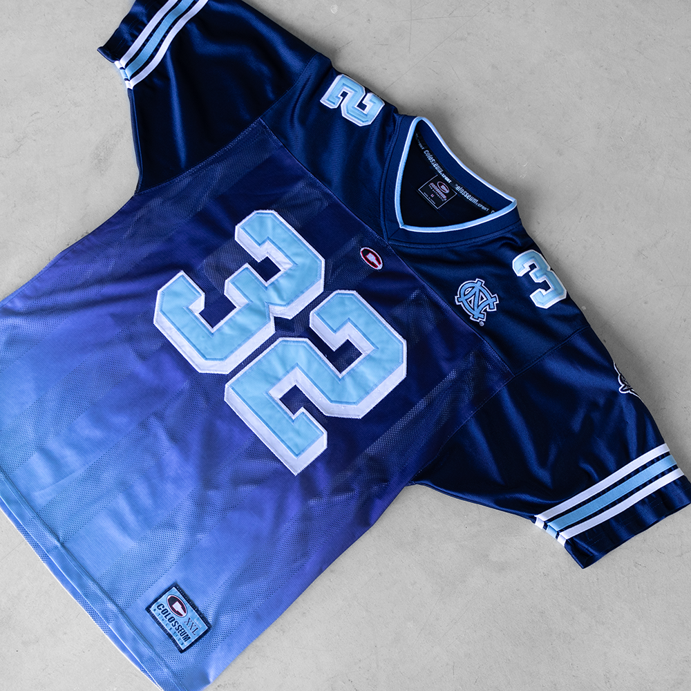 Vintage Tar Heels UNC #32 Ombre Football Jersey (M)