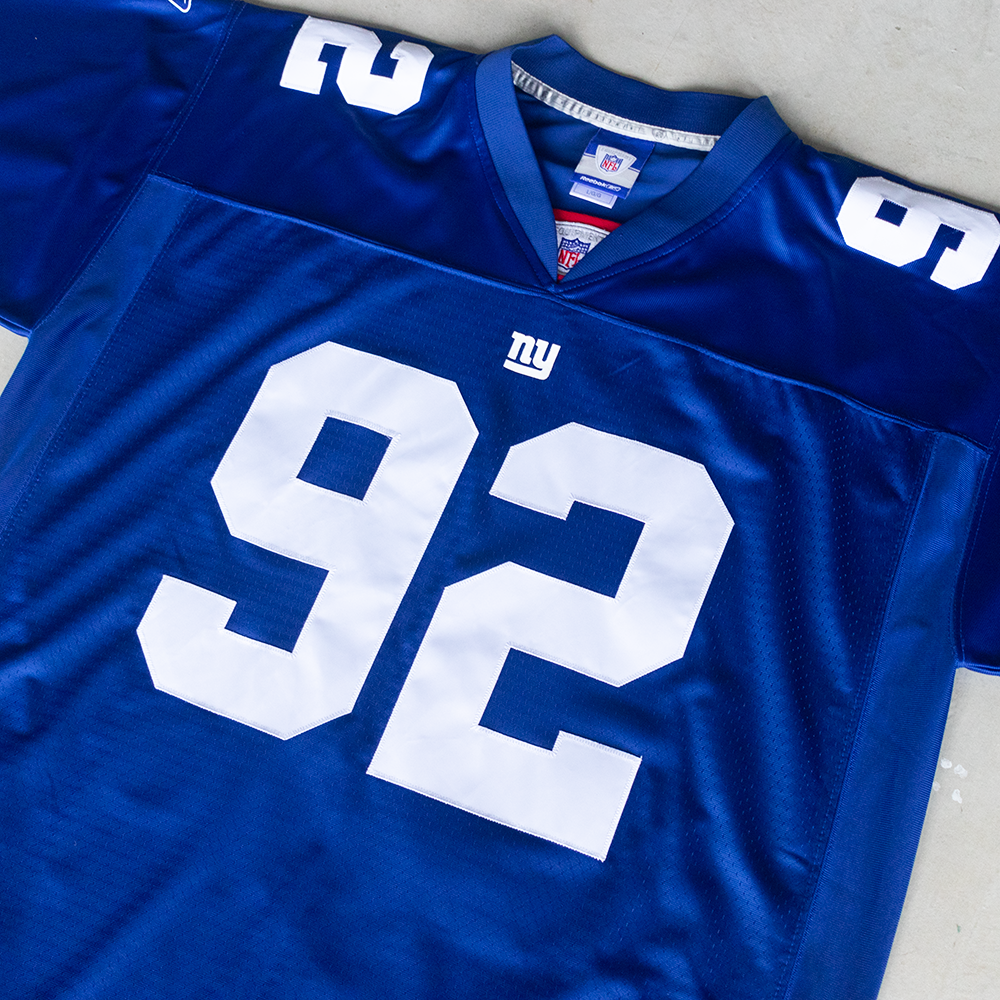 Vintage NFL NY Giants Michael Strahan #92 Football Jersey (L)