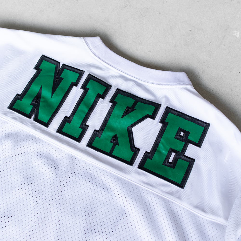 Vintage Nike #72 Long Sleeve White Football Style Jersey (M)