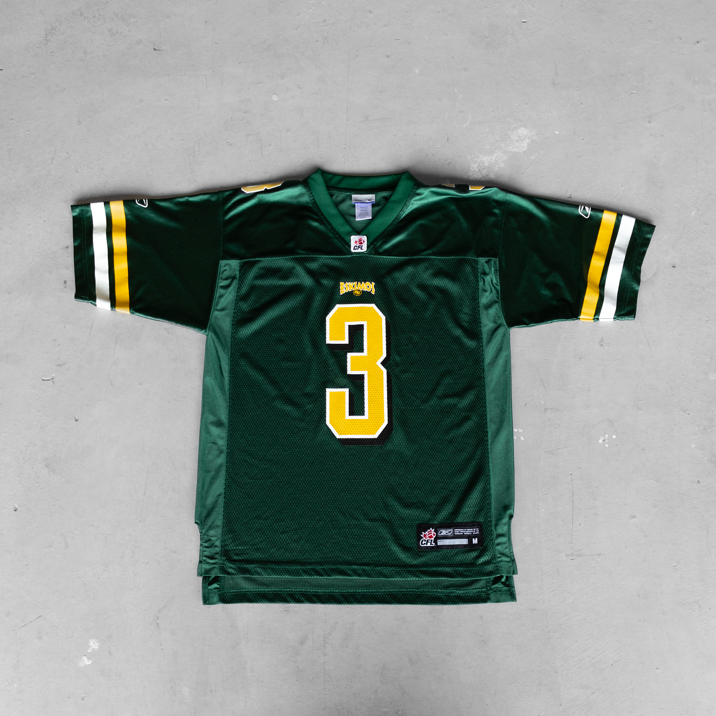 Vintage CFL Edmonton Eskimos Terry Vaughn #3 Football Jersey (M)