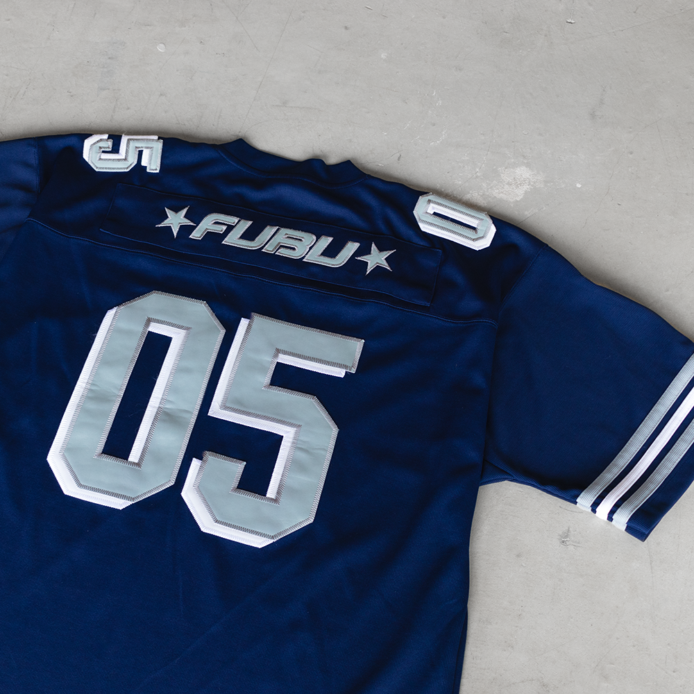 Vintage 90's FUBU Sport Limited Edition #05 Football Jersey (XL)