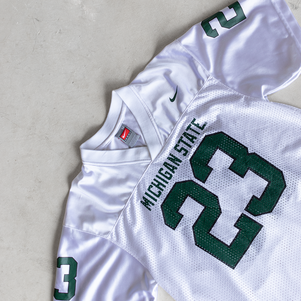 Vintage Michigan State Spartans #23 Youth Football Jersey (M)