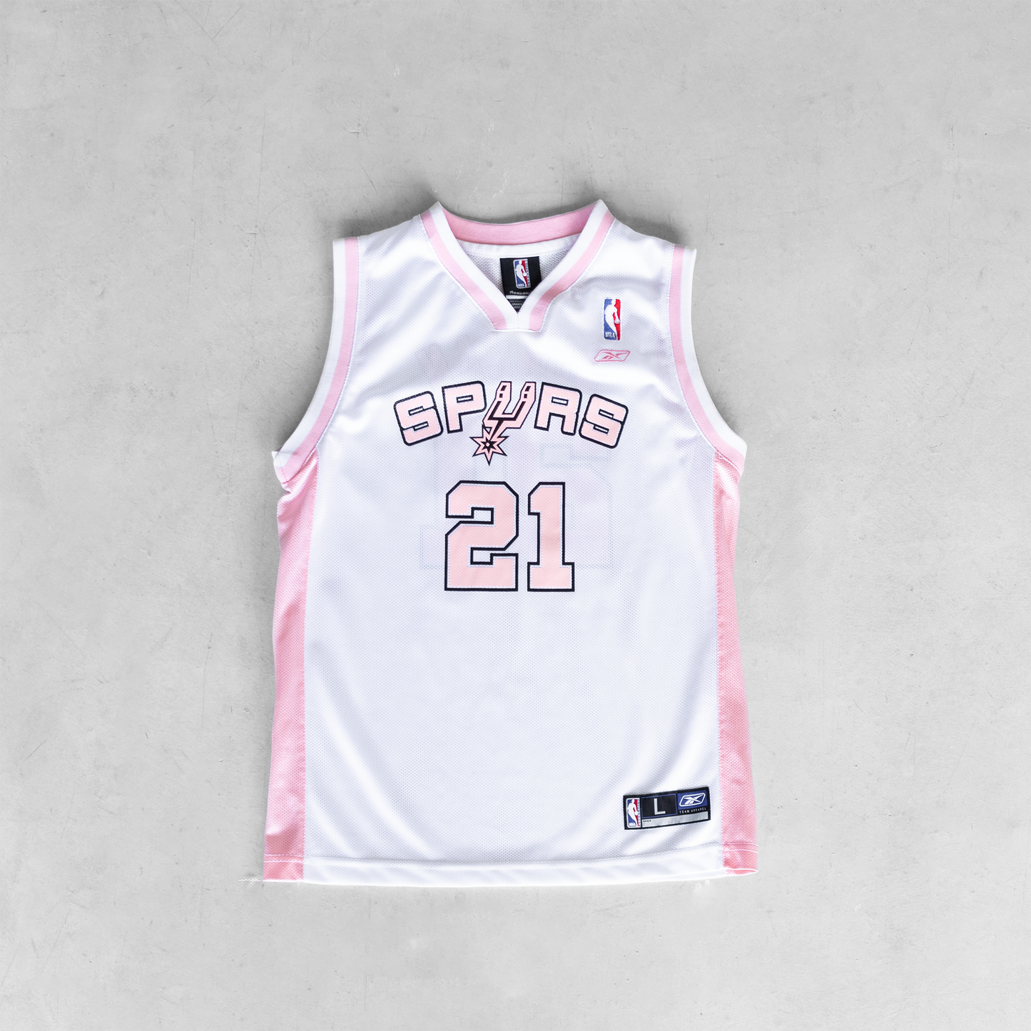 Vintage NBA San Antonio Spurs #21 Youth Basketball Jersey (L)