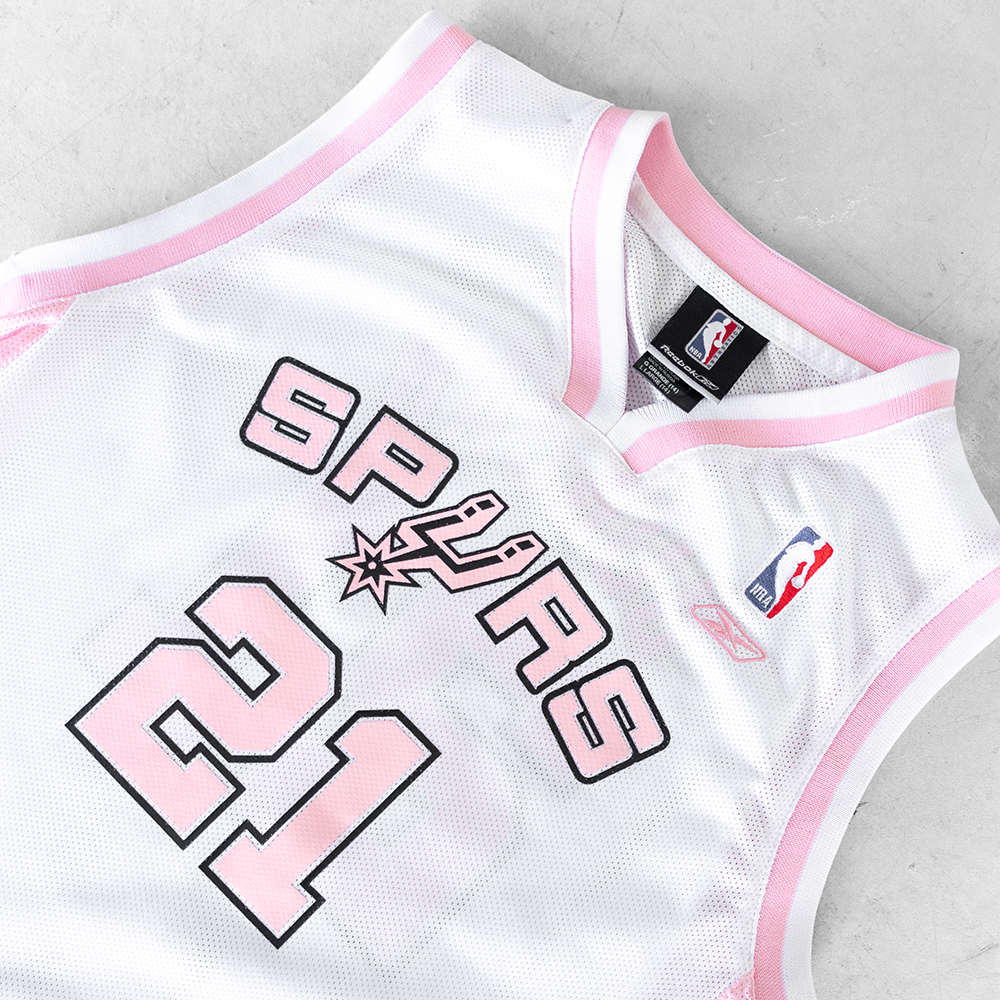 Vintage NBA San Antonio Spurs #21 Youth Basketball Jersey (L)