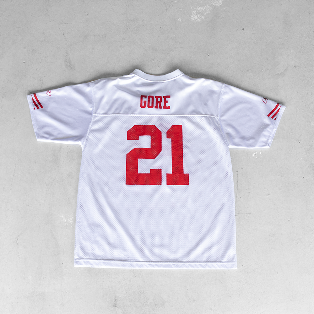 Vintage NFL San Francisco 49ers Frank Gore #21 Youth Football Jersey (XL)