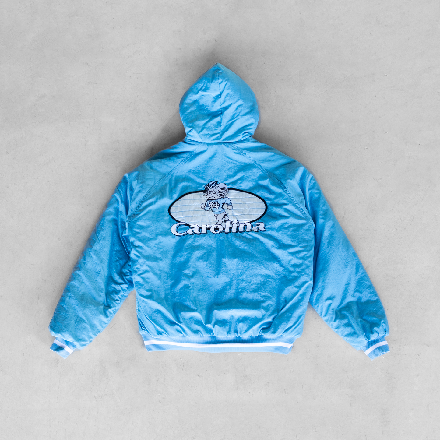 Vintage Carolina Tar Heels Bomber Puffer Jacket (L)