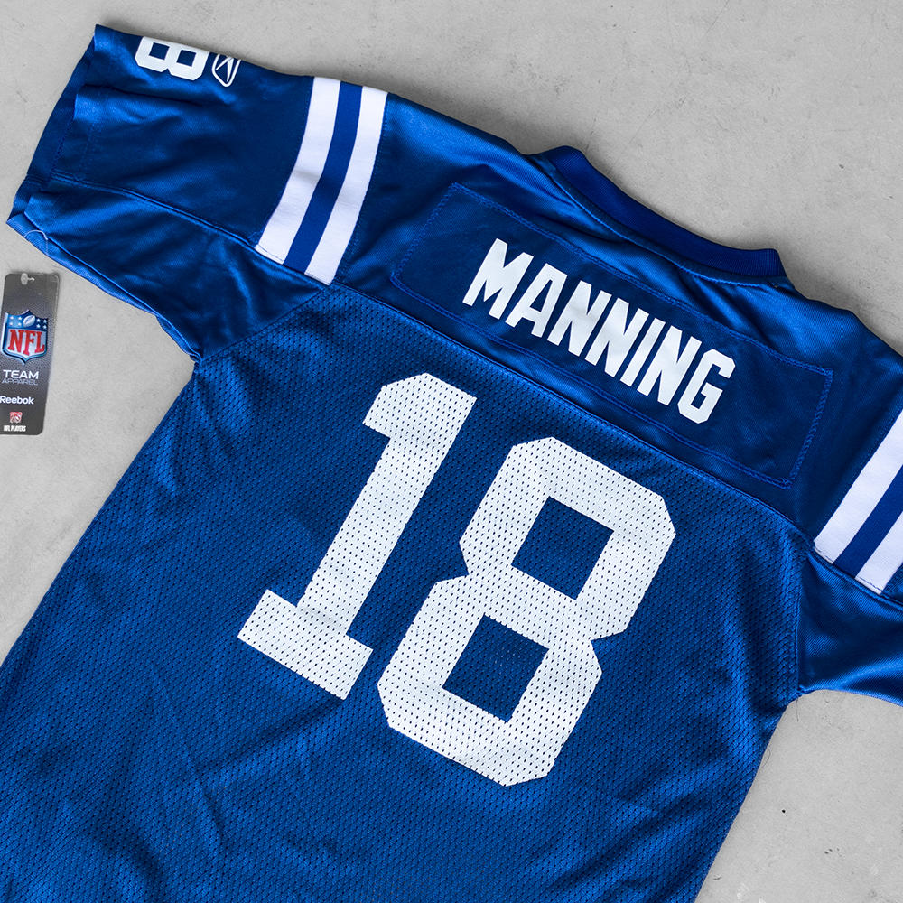 Vintage NFL Indianapolis Colts Peyton Manning #18 Youth Football Jersey (L)