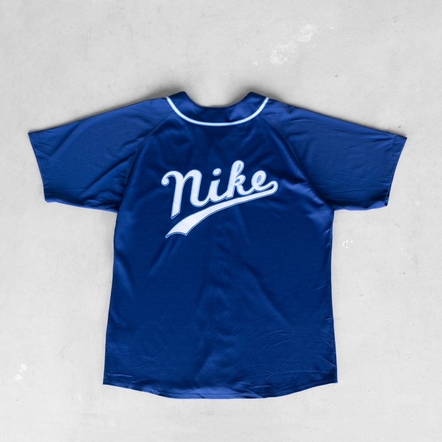Vintage Nike Script Logo Baseball Jersey (XL)
