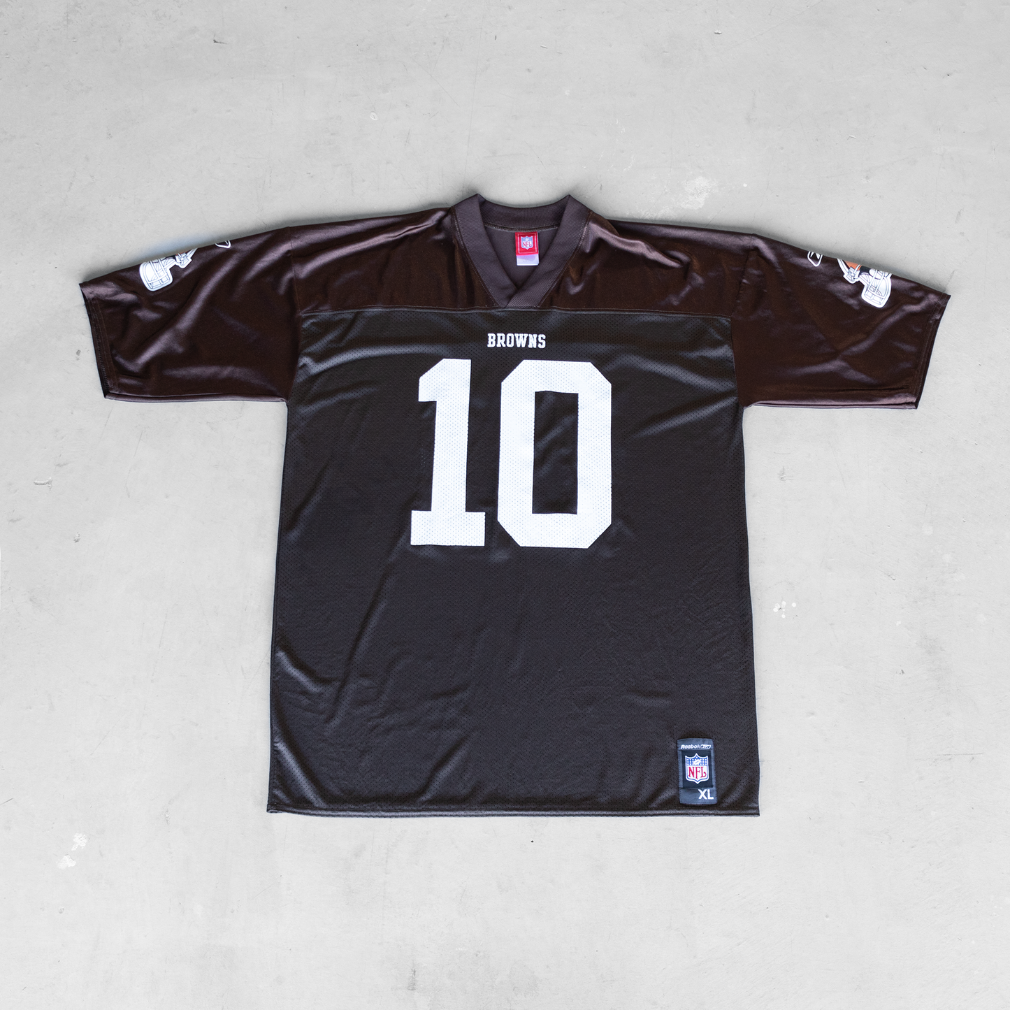 Vintage NFL Cleveland Browns Brady Quinn #10 Football Jersey (XL)