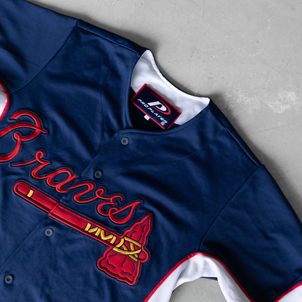 Vintage MLB Pro Player Atlanta Braves Baseball Jersey (M)