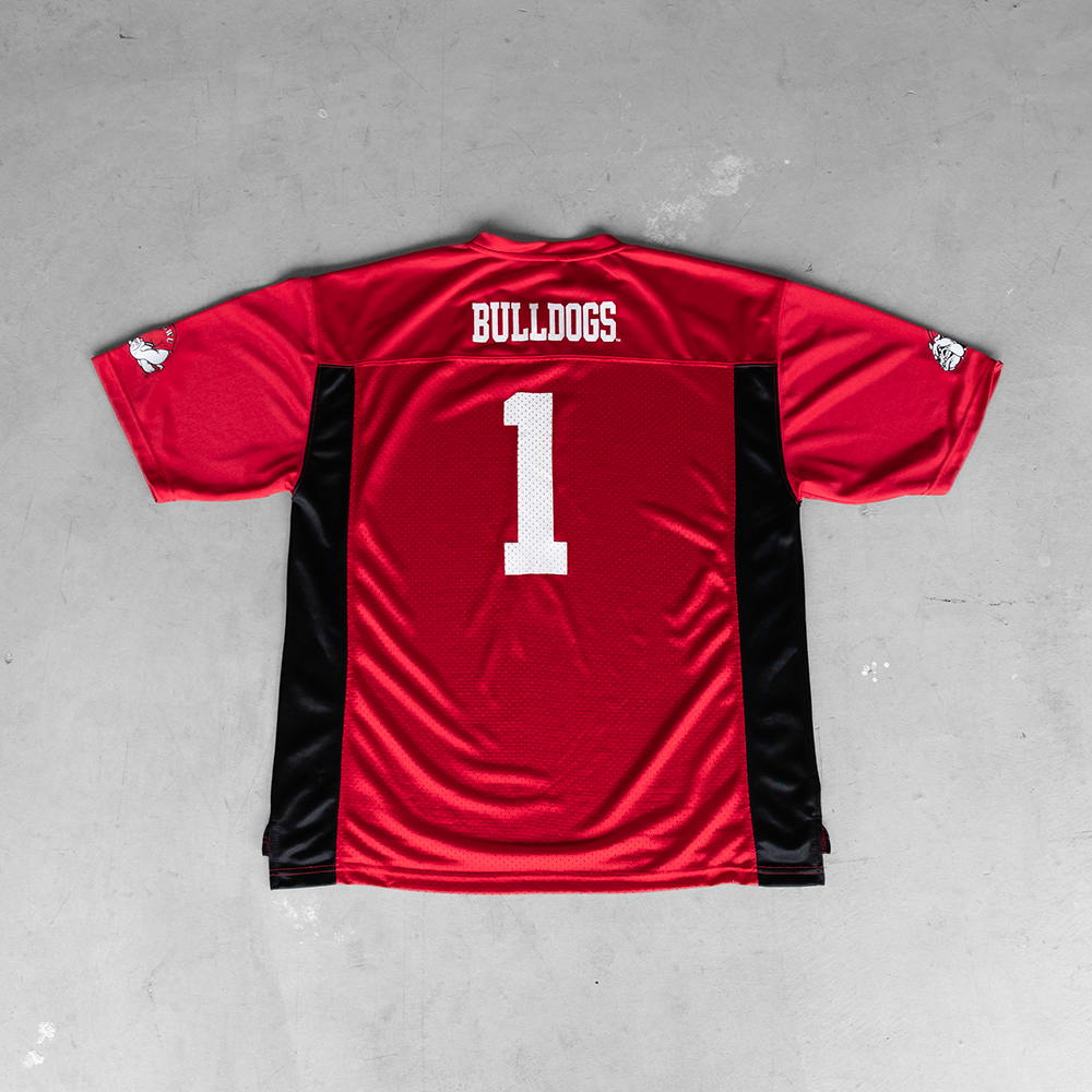 Vintage Russell Athletic GWU Runnin' Bulldogs #1 Football Jersey (L)