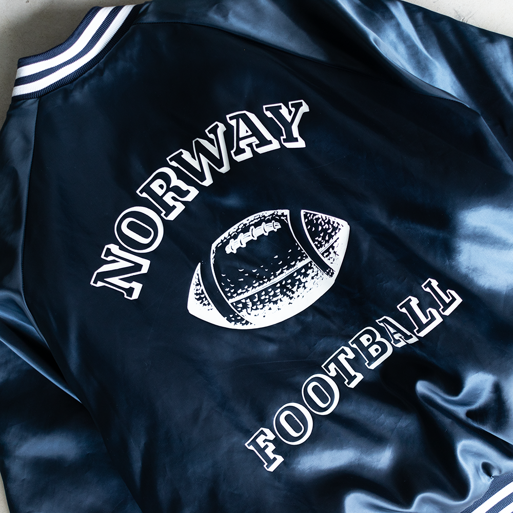 Vintage 90's Norway Knights Football Women's Silk College Jacket (XXL)