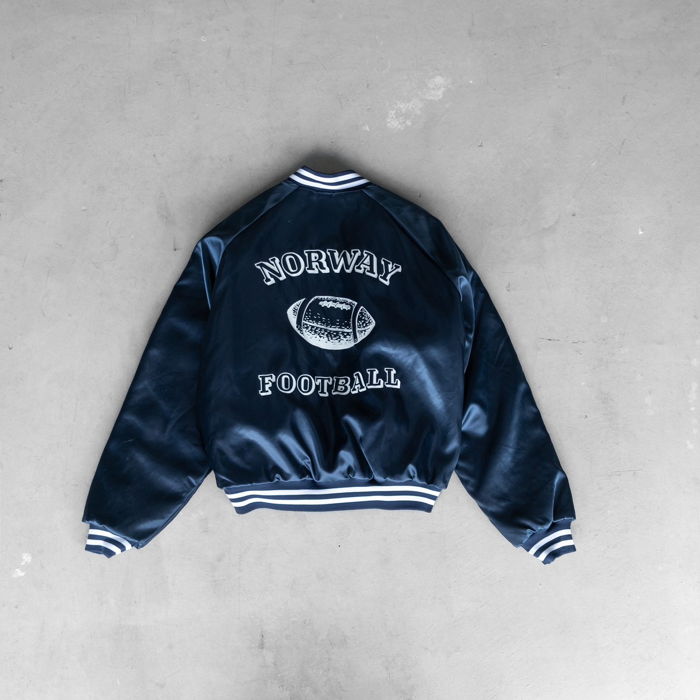 Vintage 90's Norway Knights Football Women's Silk College Jacket (XXL)