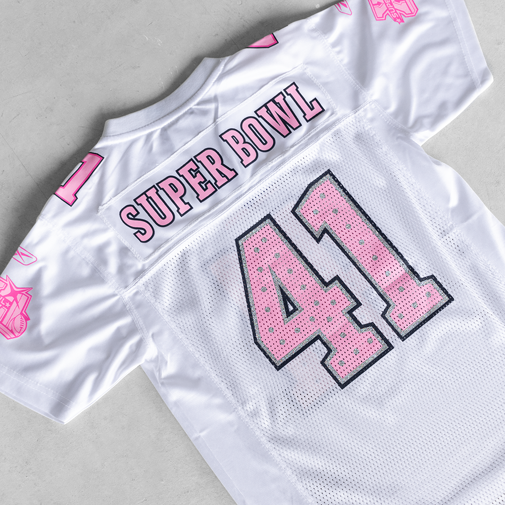 Vintage NFL Super Bowl #41 White Youth Football Jersey