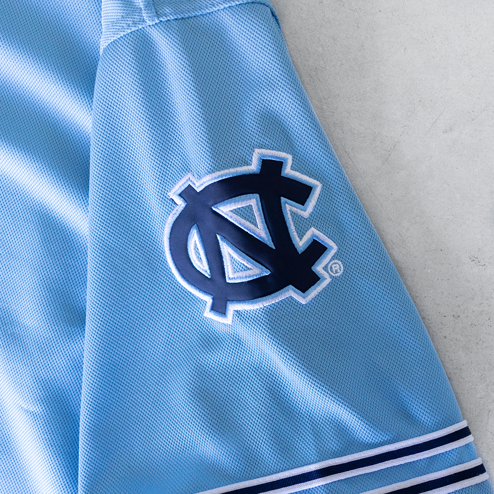 Vintage University Of North Carolina Button Up Baseball Jersey (L)