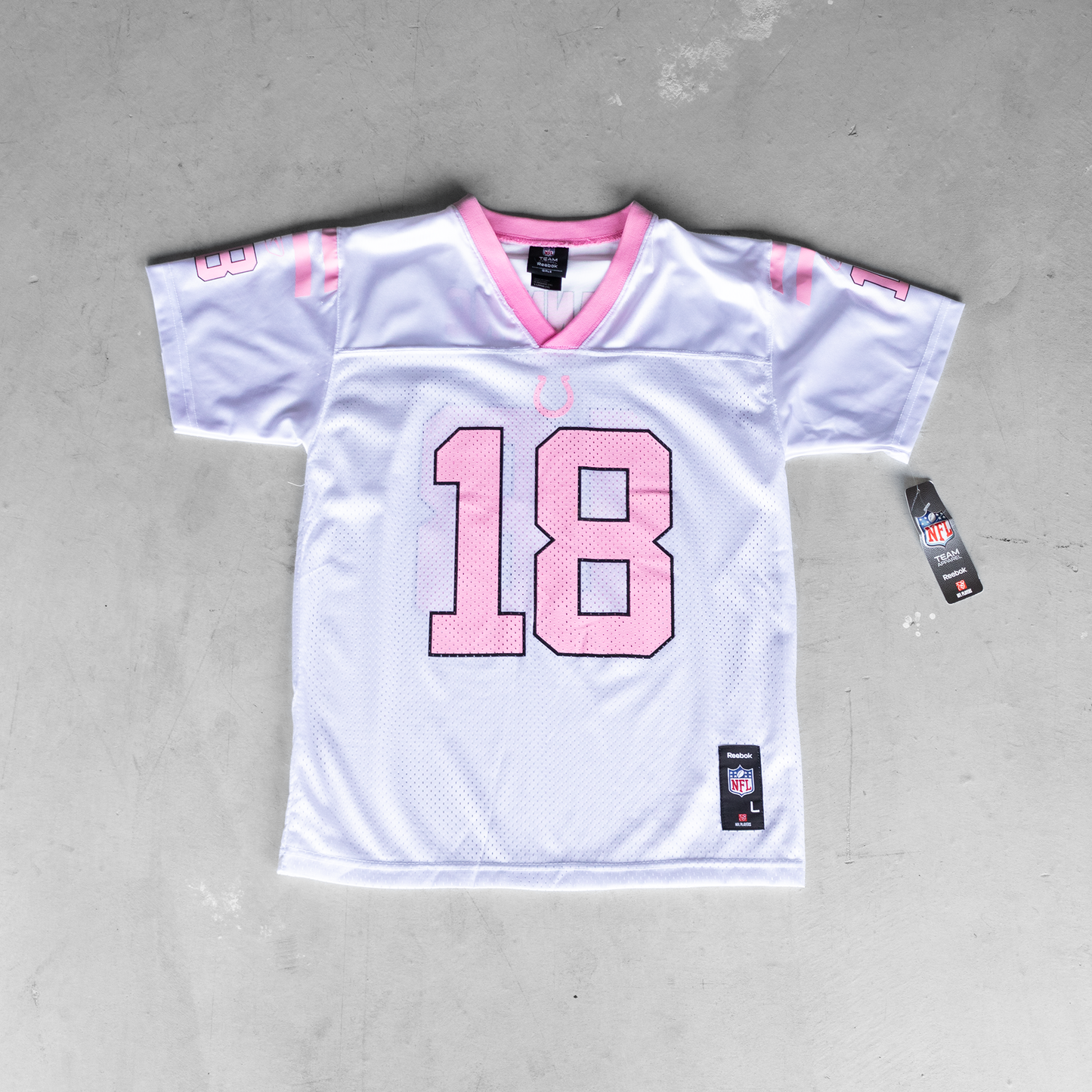 Vintage NFL Indianapolis Colts Peyton Manning #18 Football Youth Jersey (L)