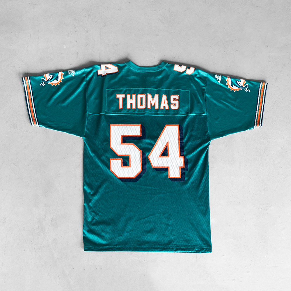Vintage NFL Miami Dolphins Zach Thomas #54 Football Jersey (M)