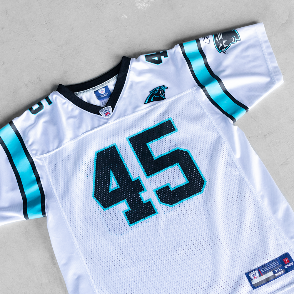 Vintage NFL Carolina Panthers Brad Hoover #45 Youth Football Jersey (XL)