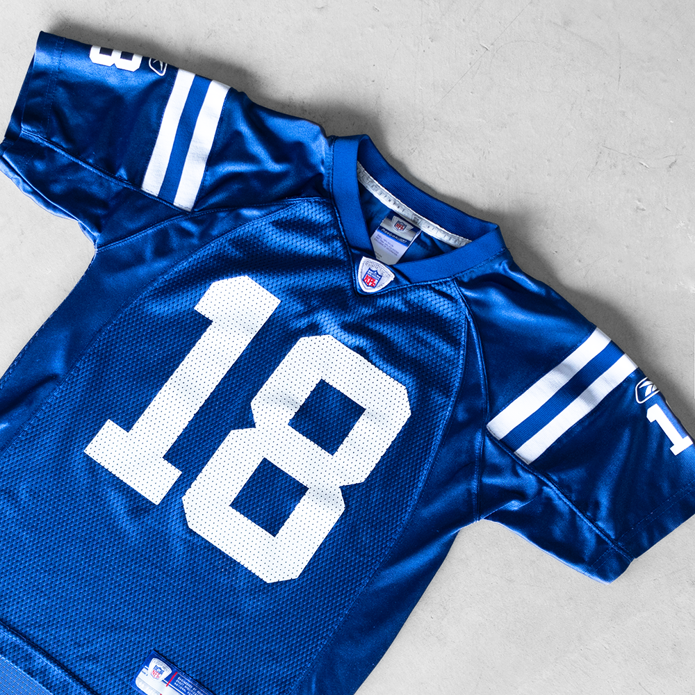 Vintage NFL Indianapolis Colts Peyton Manning #18 Youth Football Jersey (M)