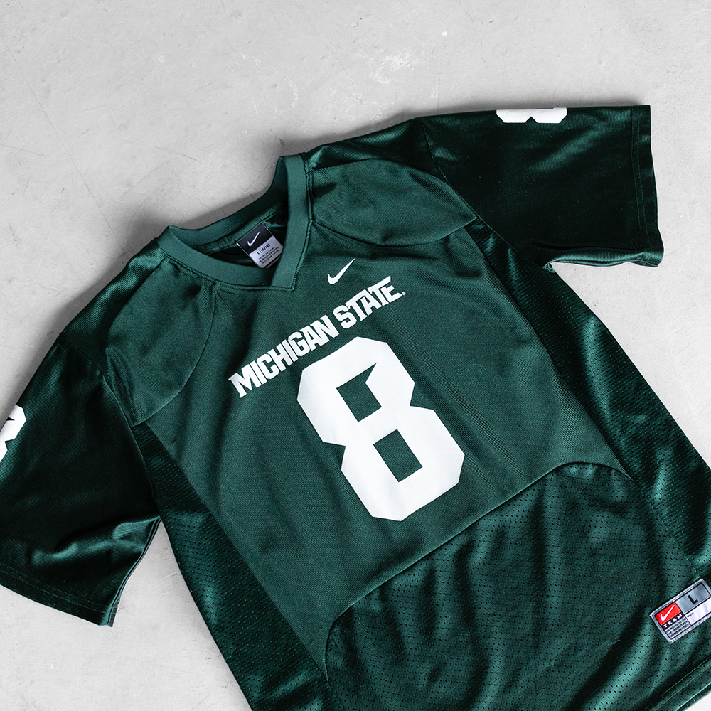 Vintage NFL Nike Michigan State #8 Youth Football Jersey (L)