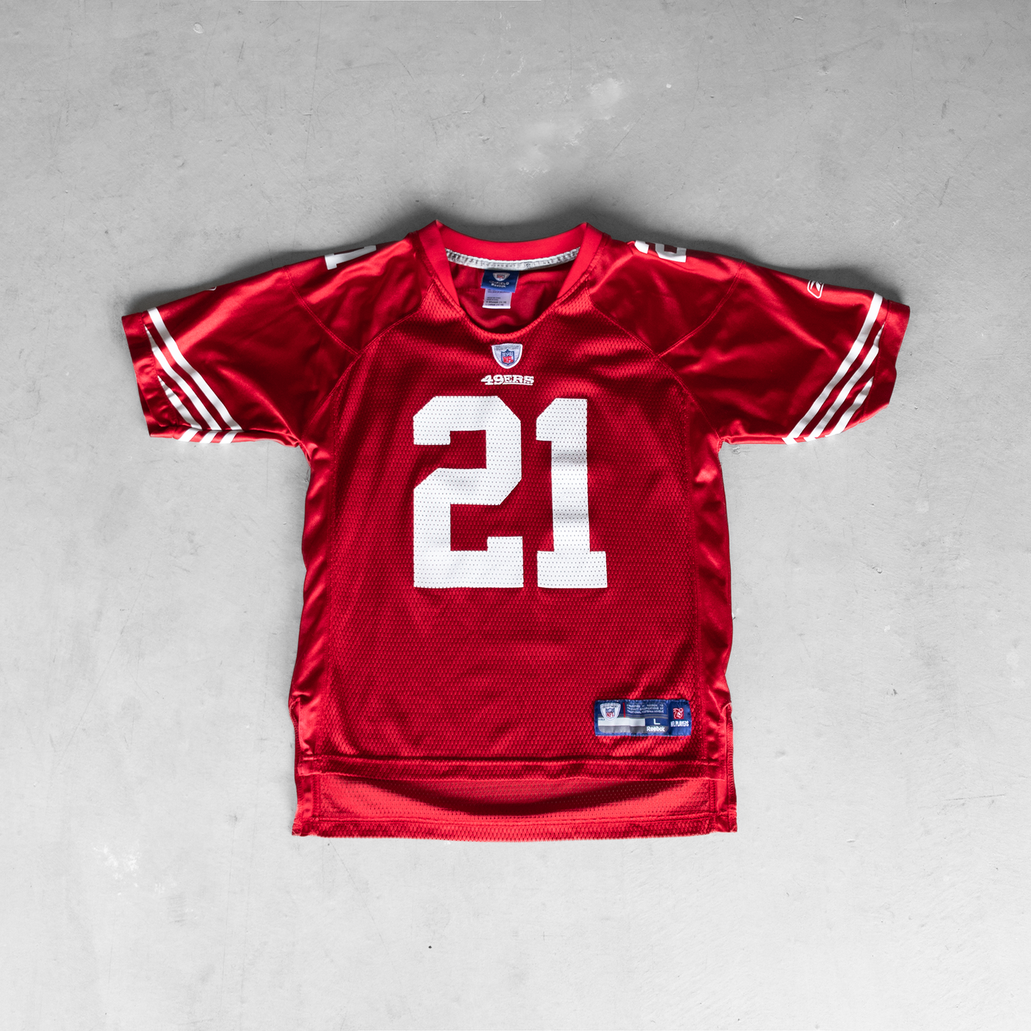 Vintage NFL San Fransisco 49ers Frank Gore #21 Youth Football Jersey (L)