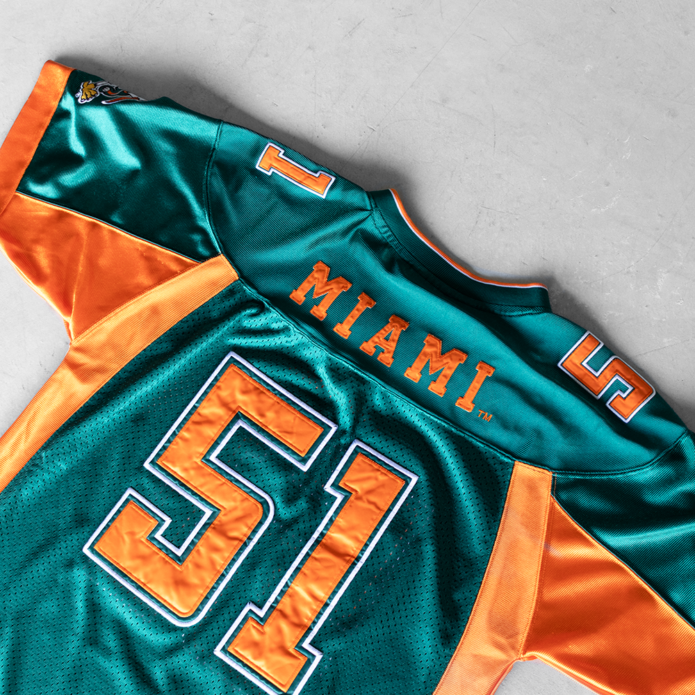 Vintage NFL University of Miami Hurricanes #51 Football Jersey (M)