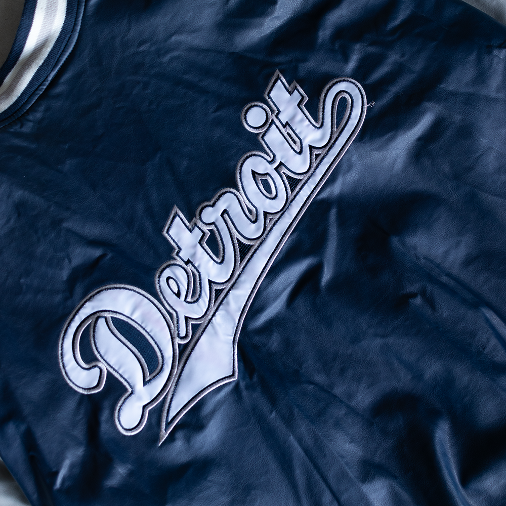 Vintage Detroit Faux Leather Jacket (XL)