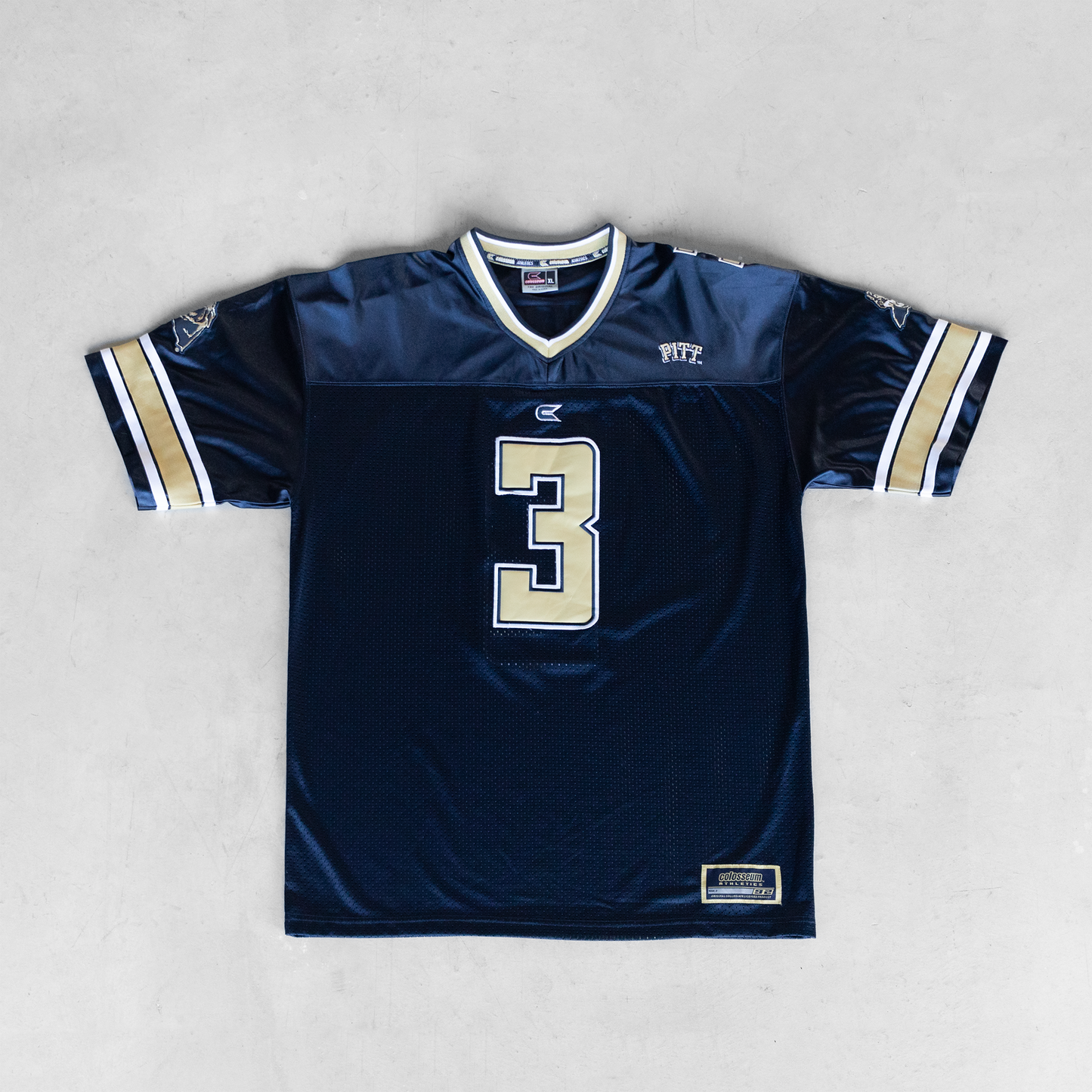 Vintage University of Pittsburgh Panthers #3 Football Jersey (XL)